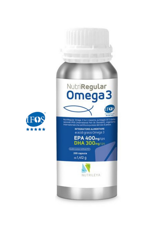 Nutrileya Nutriregular Omega 3 Integratore 220 capsule