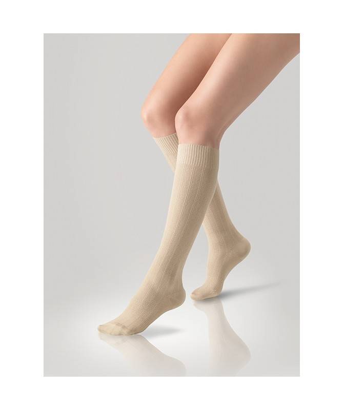 OFA 365 Gambaletto a Compressione Graduata 18mmHg in Cotone Colore Beige - Taglia: 1