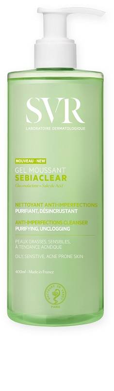 SVR Sebiaclear Gel Moussant Detergente Purificante Anti - Imperfezioni 400 ml