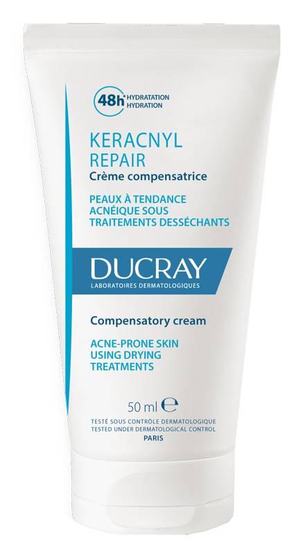 Ducray Keracnyl Repair Crema Compensatrice Lenitiva e Idratante Viso 50 ml