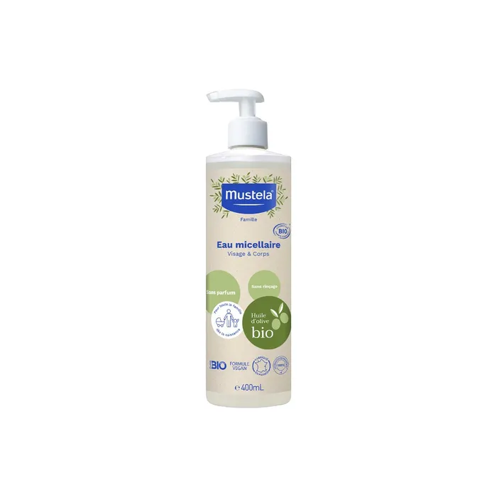 Mustela Acqua Micellare Bio per Tutta la Famiglia 400 ml
