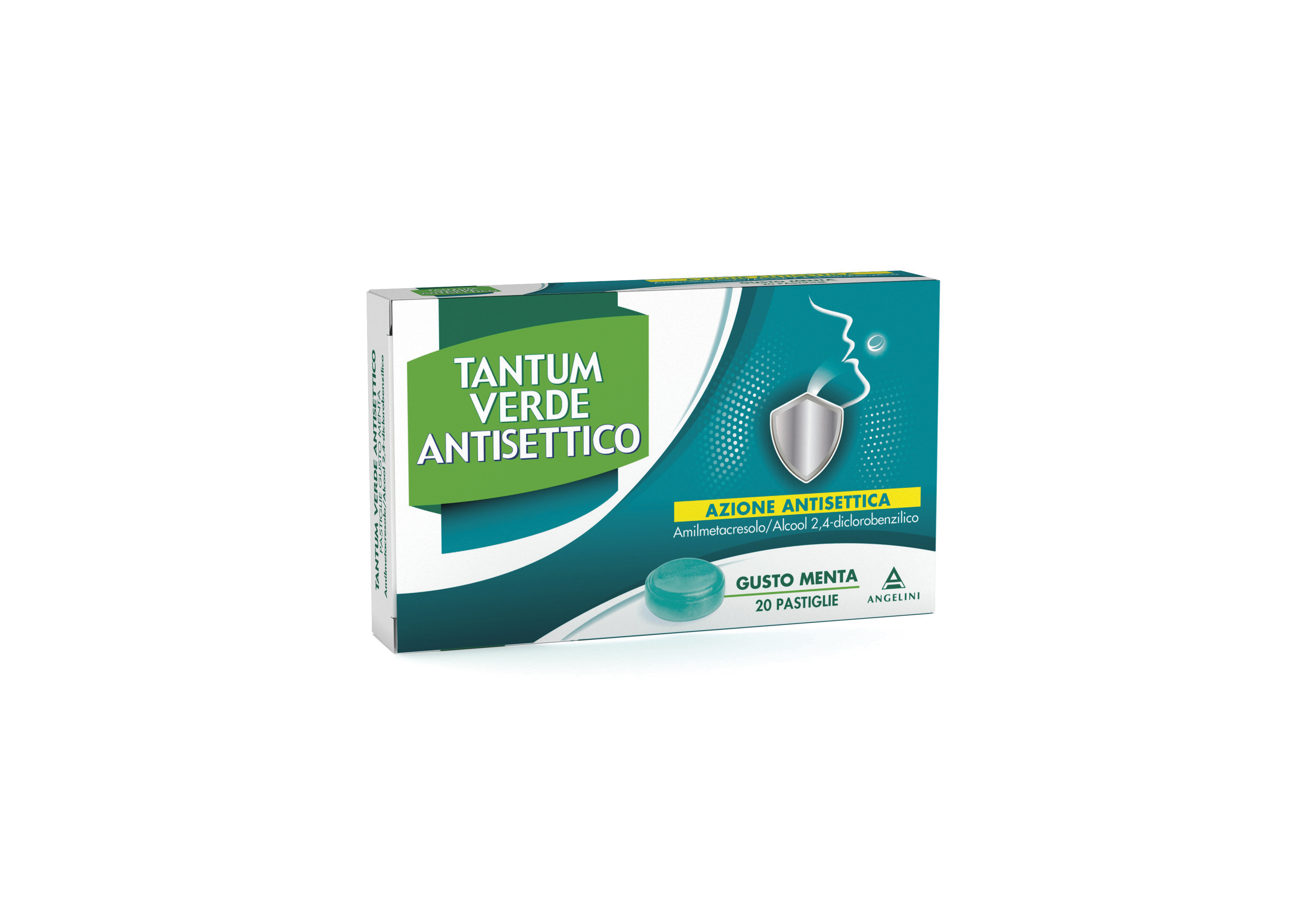 Tantum Verde Antisettico 20 Pastiglie Gusto Menta 0,6 Mg + 1,20 Mg