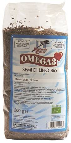 La Finestra Sul Cielo Omega3 Semi di Lino BIO 500 g