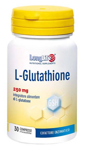 Longlife L - Glutathione 250 mg Integratore Antiossidante 30 compresse