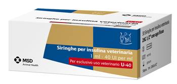 MSD - AH Siringa Insulina per Uso Veterinario 30 Siringhe 40 UI/ml