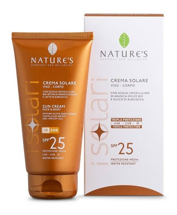 Nature's I Solari Crema Solare Viso e Corpo SPF 25 IR 150 ml