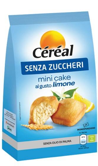 CEREAL MINI CAKE LIMONE SENZA ZUCCHERO 7 PEZZI 196 G