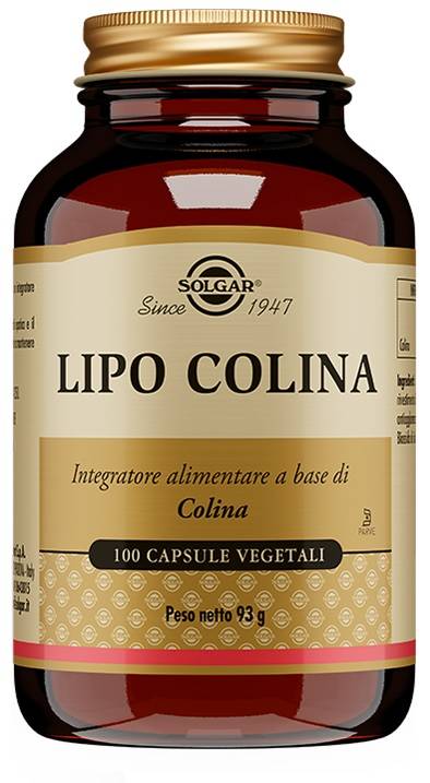 Solgar Lipo Colina Integratore per la Funzionalità Epatica 100 capsule vegetali