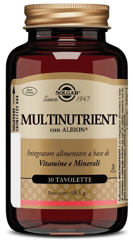 Solgar Multinutrient Integratore di Vitamine e Minerali 30 tavolette