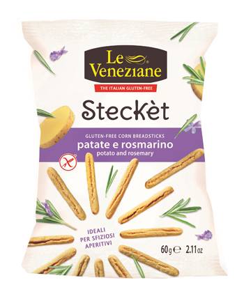 Le Veneziane Stecket Patate Rosmarino Senza Glutine 60 g