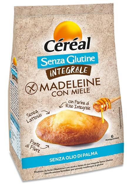 Cereal Madeleine con Miele Senza Glutine e Integrali 170 grammi