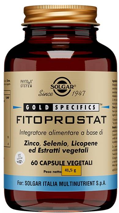 Solgar Fitoprostat Integratore per le Vie Urinarie 60 capsule