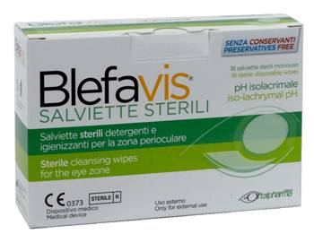 Blefavis Salviette Sterili Detergenti e Igienizzanti Occhi 18 pezzi
