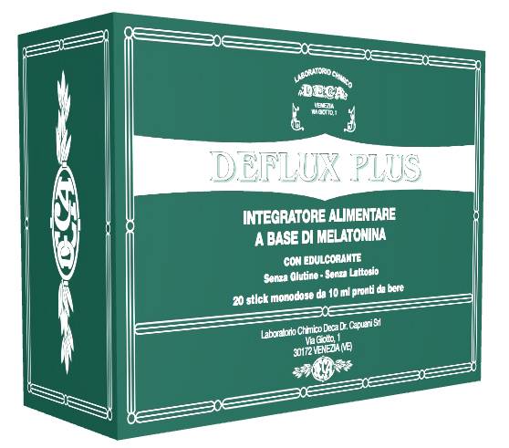 Deflux Plus Integratore di Melatonina 20 stick pack