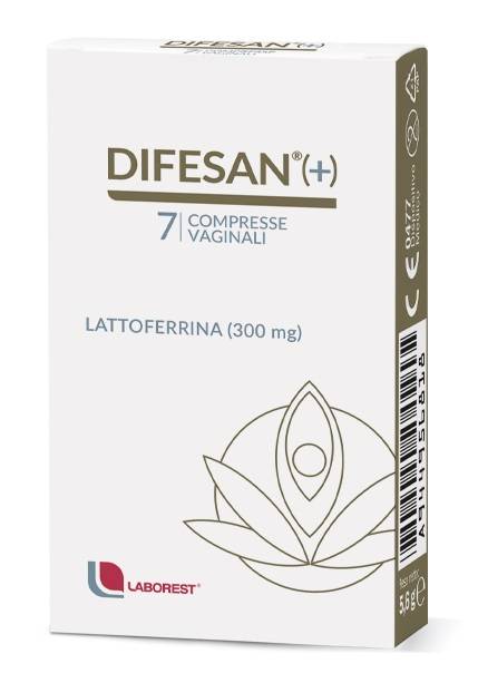 Difesan+ Lattoferrina 300 mg per Equilibrio Micorbiotico Vaginale 7 compresse vaginali