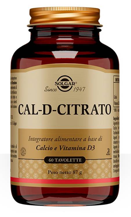 Solgar Cal - D - Citrato Integratore di Calcio 60 tavolette