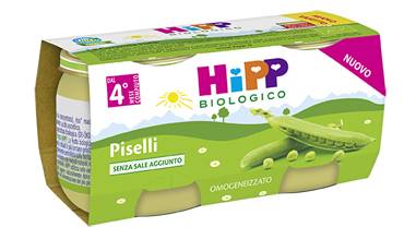 Hipp Bio Omogeneizzato ai Piselli 2X80 g