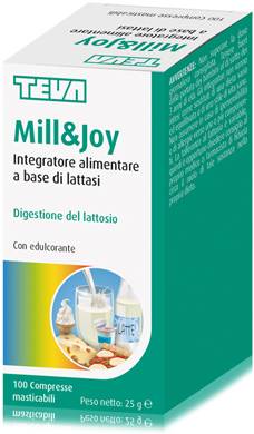 Teva Mill&Joy Integratore Lattasi Integratore Lattasi Digestione Lattosio 100 compresse