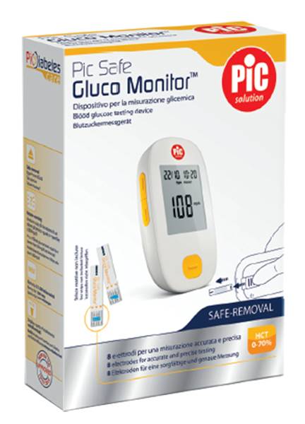 Pic Safe Gluco Glucometro con Monitor 1 pezzo