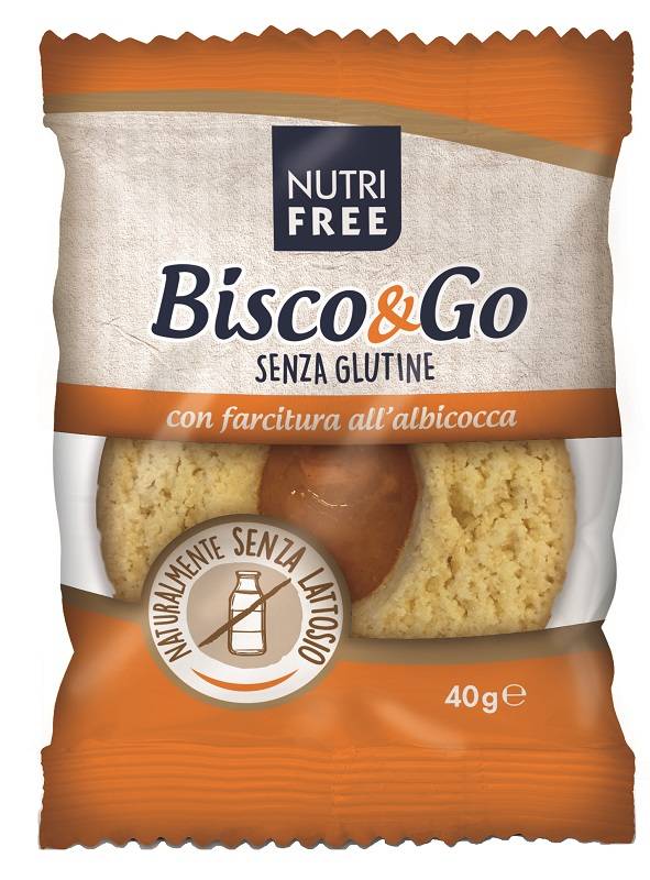 Nutri Free Bisco&Go con Faritura all'Albicocca Senza Glutine 40 g