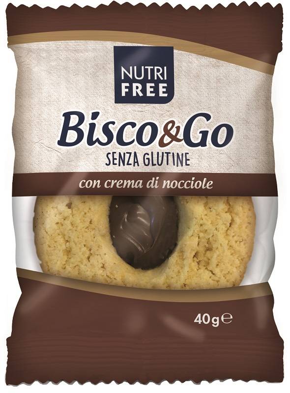 Nutri Free Bisco&Go con Farcitura alla Crema di Nocciole Senza Glutine 40 g