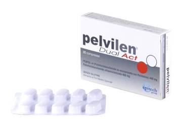 Pelvilen Dual Act per il dolore pelvico 20 Compresse