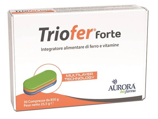 Triofer Forte Integratore di Ferro e Multivitaminico 30 Compresse