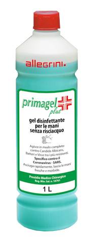 Primagel Plus Gel disinfettante per le mani 1 Litro