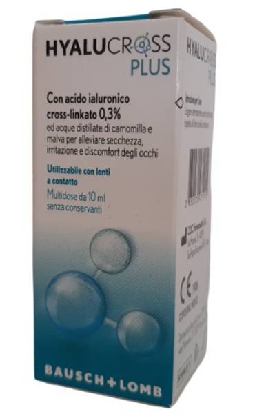 Hyalucross Plus Soluzione oftalmica all'Acido Ialuronico 10 ml