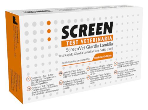 ScreenVet Test Rapido Giardia Lamblia Feci Cane e Gatto