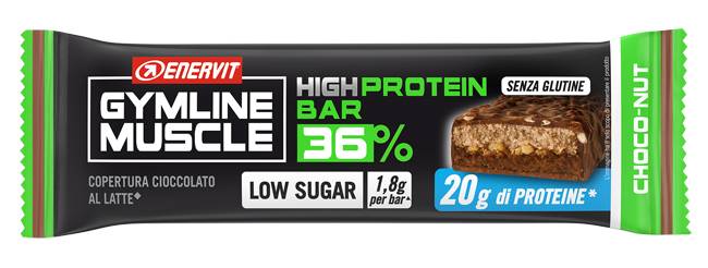 GYMLINE PROTEIN BAR 36 CHOCO NUT LS 55 G