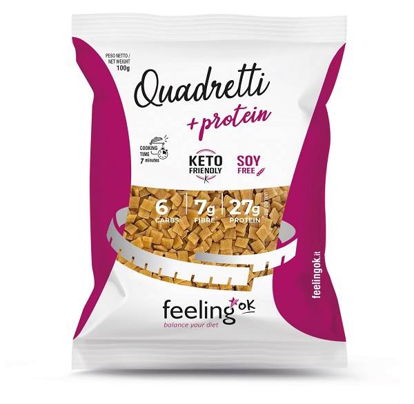 Feeling Ok Quadretti Pasta proteica 100 g