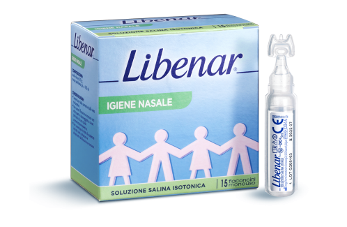 Libenar Soluzione Isotonica per l'Igiene Nasale 15 flaconcino da 5 ml