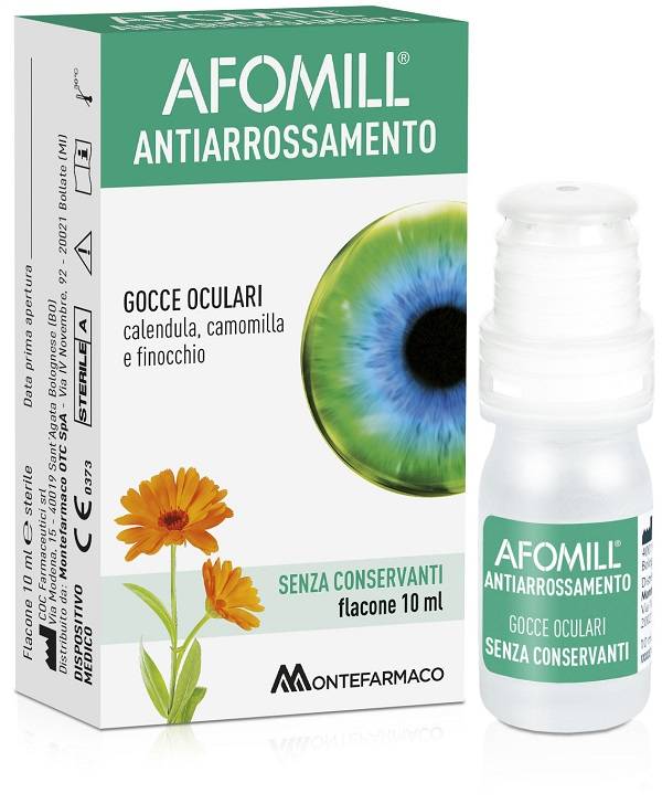 Afomill Anti Arrossamento Gocce Oculari Lenitive 10 ml