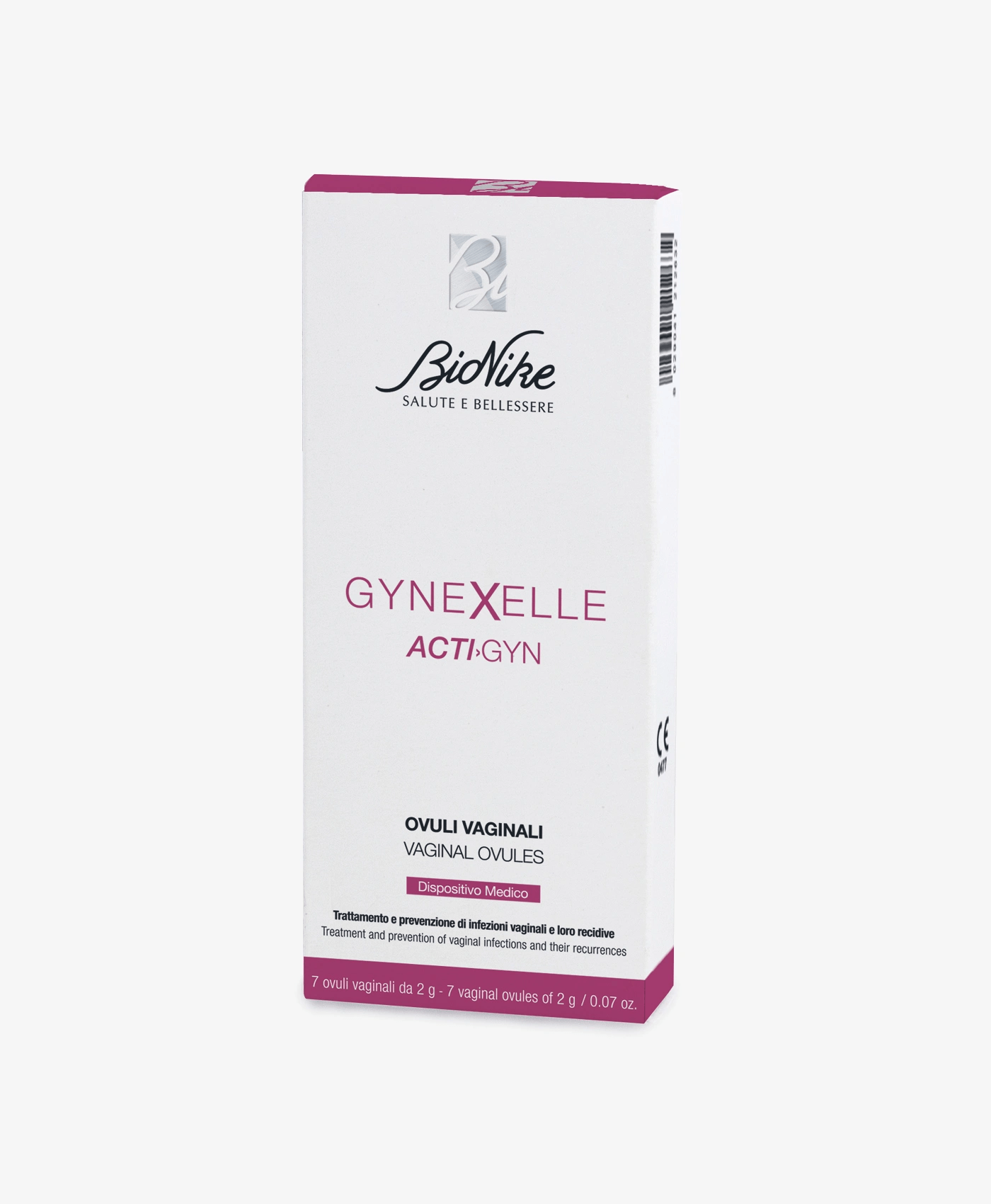 BioNike Gynexelle Acti - Gyn Trattamento e Prevenzione delle Infezioni Vaginali 7 ovuli