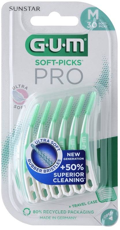 Gum Soft Pick Pro Medium Scovolino Interdentale con Setole Morbide 30 pezzi