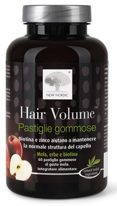 New Nordic Hair Volume Integratore per il Benessere di Capelli e Unghie 60 pastiglie gommose