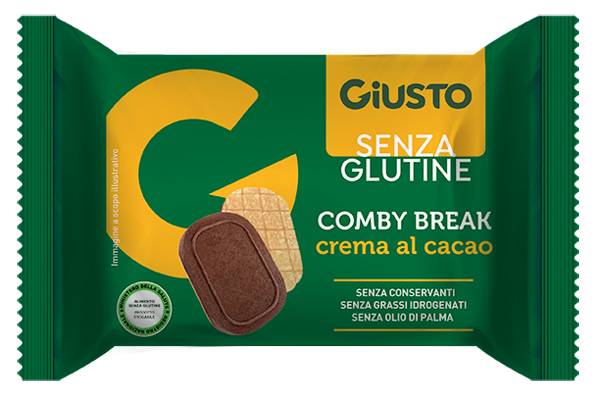 Giusto Comby Break con Crema Cacao Wafer Senza Glutine 26 g