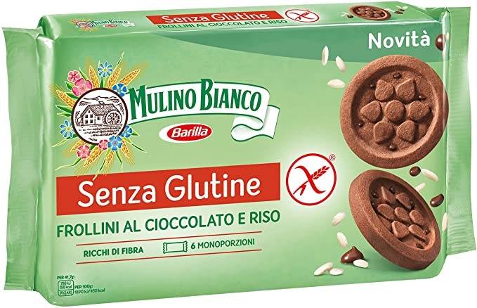 Mulino Bianco Frollini al cioccolato e riso senza glutine 6 monoporzioni x 41,66 g