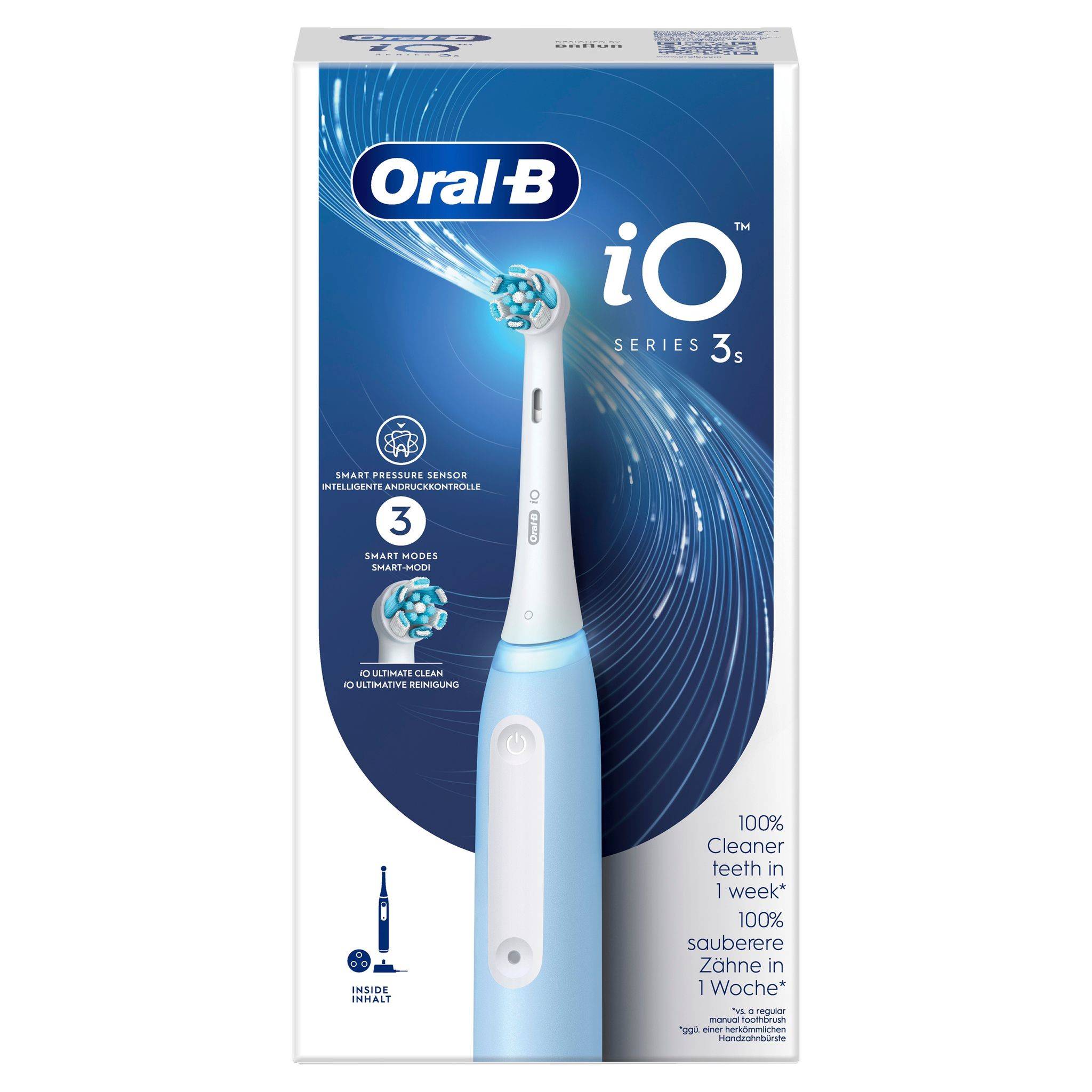 Oral B iO 3S Spazzolino Elettrico Blu
