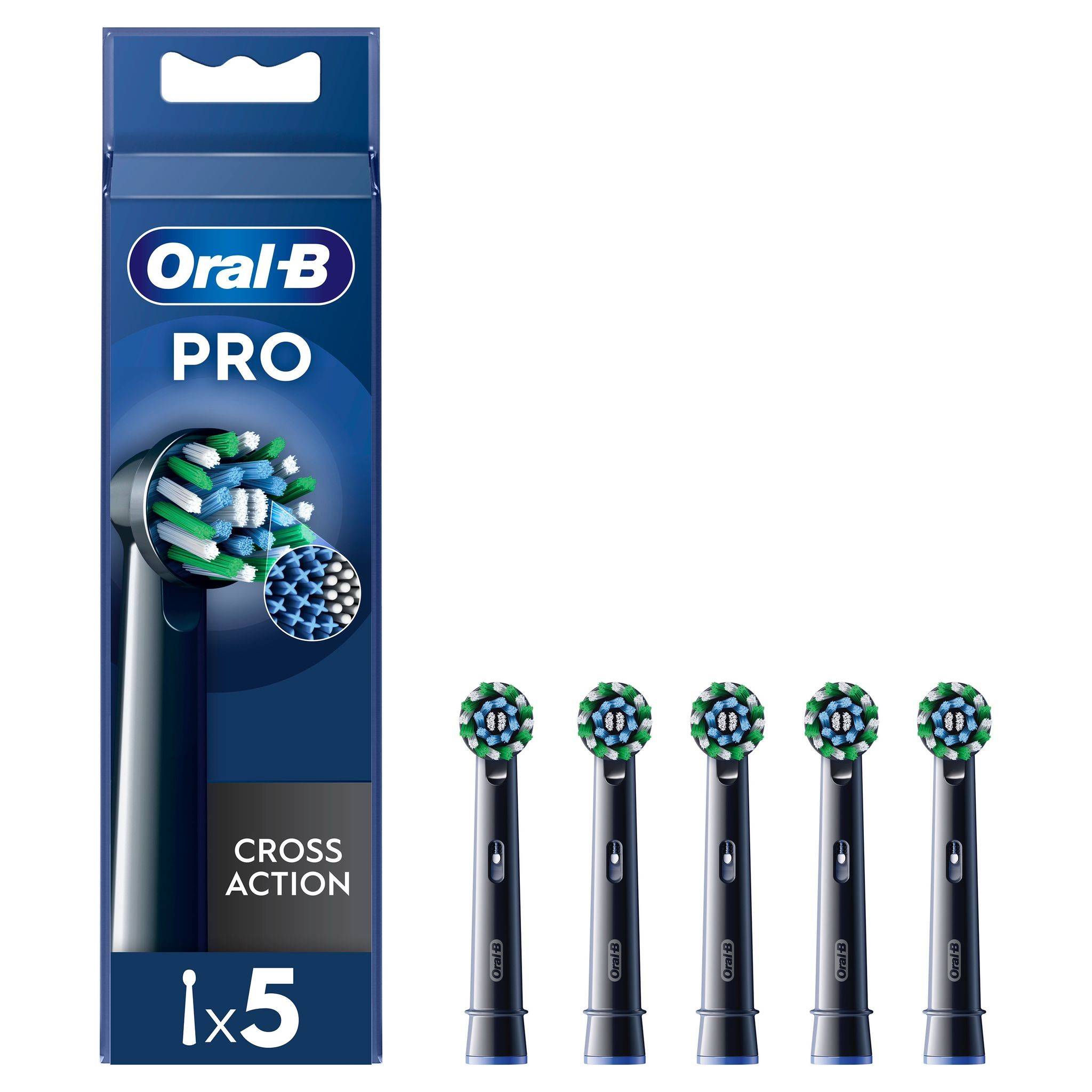 Oral B Pro Refill Cross Action Testine di Ricambio 5 pezzi