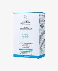 BioNike Aknet Activepeel Lozione Microesfoliante Viso e Corpo ai 3 Acidi 10 salviettine