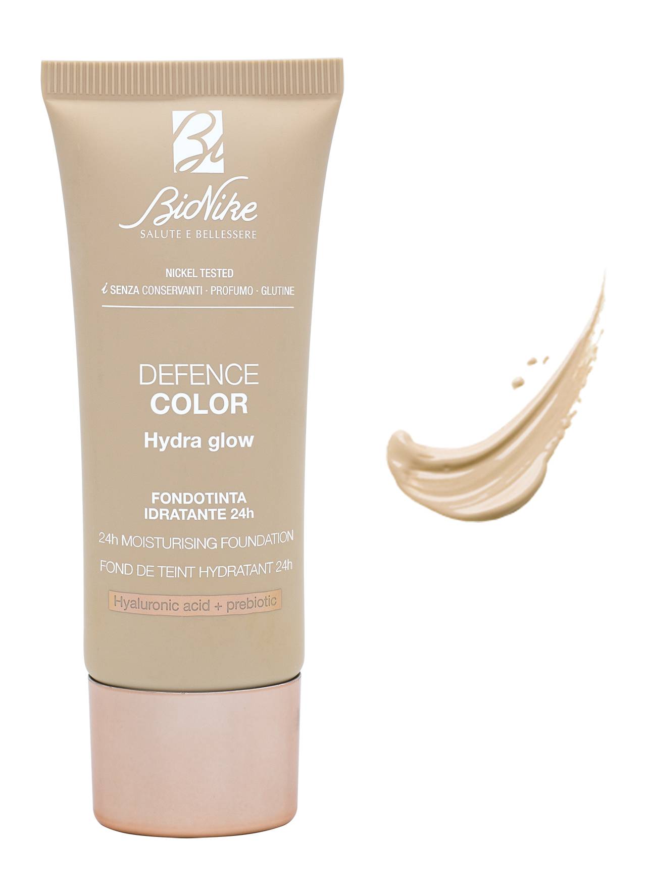 BioNike Defence Color Hydra Glow Fondotinta Idratante N101 Perle 30 ml Nuova Formula