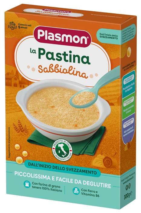Plasmon Pasta Sabbiolina per Bambini dai 6 Mesi 300 g