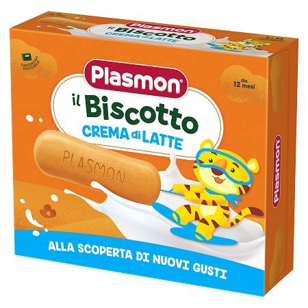 Plasmon il Biscotto Crema di Latte Alimento per l'infanzia 8 pezzi x 40 g