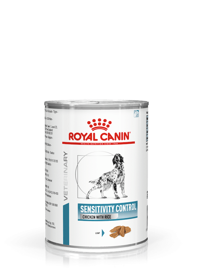Royal Canin Veterinary Sensitivity Control Paté con pollo/riso per cani adulti 410 g