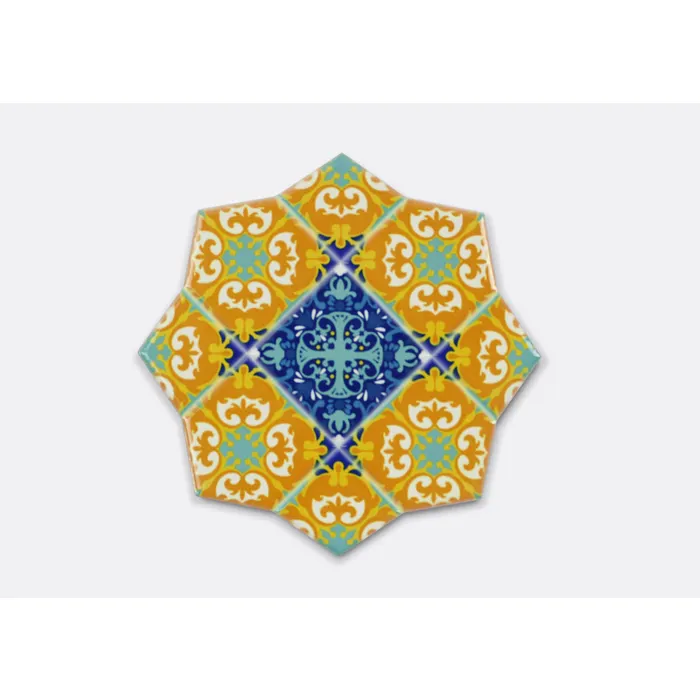 Colors Sottotutto Piattino in ceramica a forma di stella