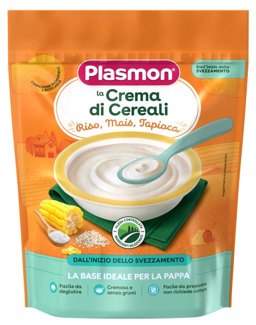 Plasmon la Crema di Cereali Riso Mais e Tapioca 200 g