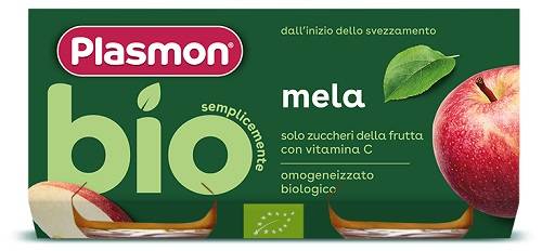 Plasmon Bio Mela Omogeneizzato 2 vasetti x 80 g