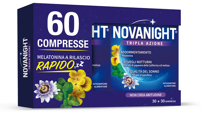 Novanight Tripla Azione Integratore per il sonno 30 + 30 compresse